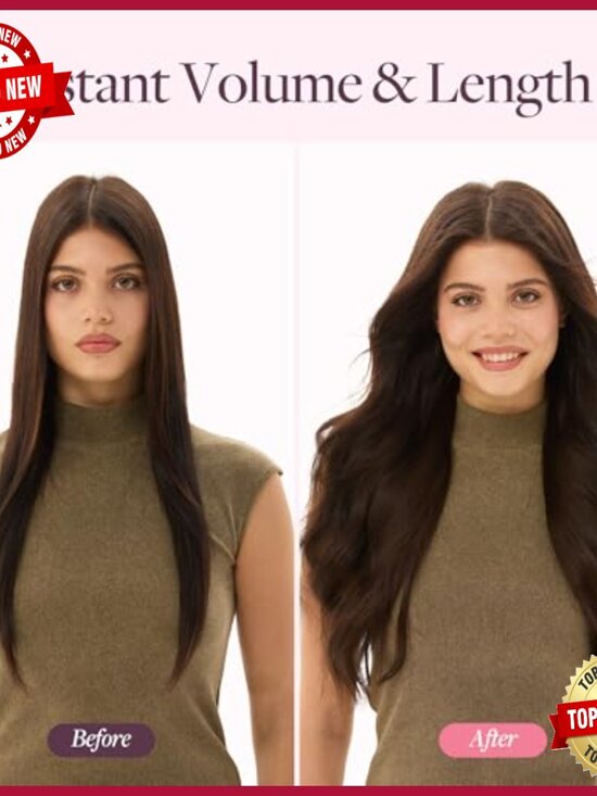 18 Inch Human Hair Extensions, Micro Beaded Weft, 100g, Straight Silky Remy